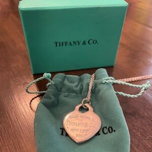 Tiffany & Co. Please Return to Tiffany necklace w/ 16”chain